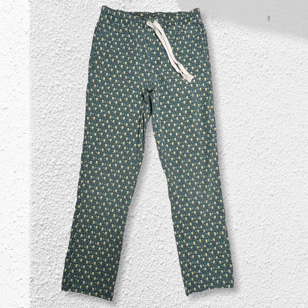 Vineyard Vines SIZE XS Shot-Ski Printed Lounge Pajama Pants Shot Glass Apres Ski
